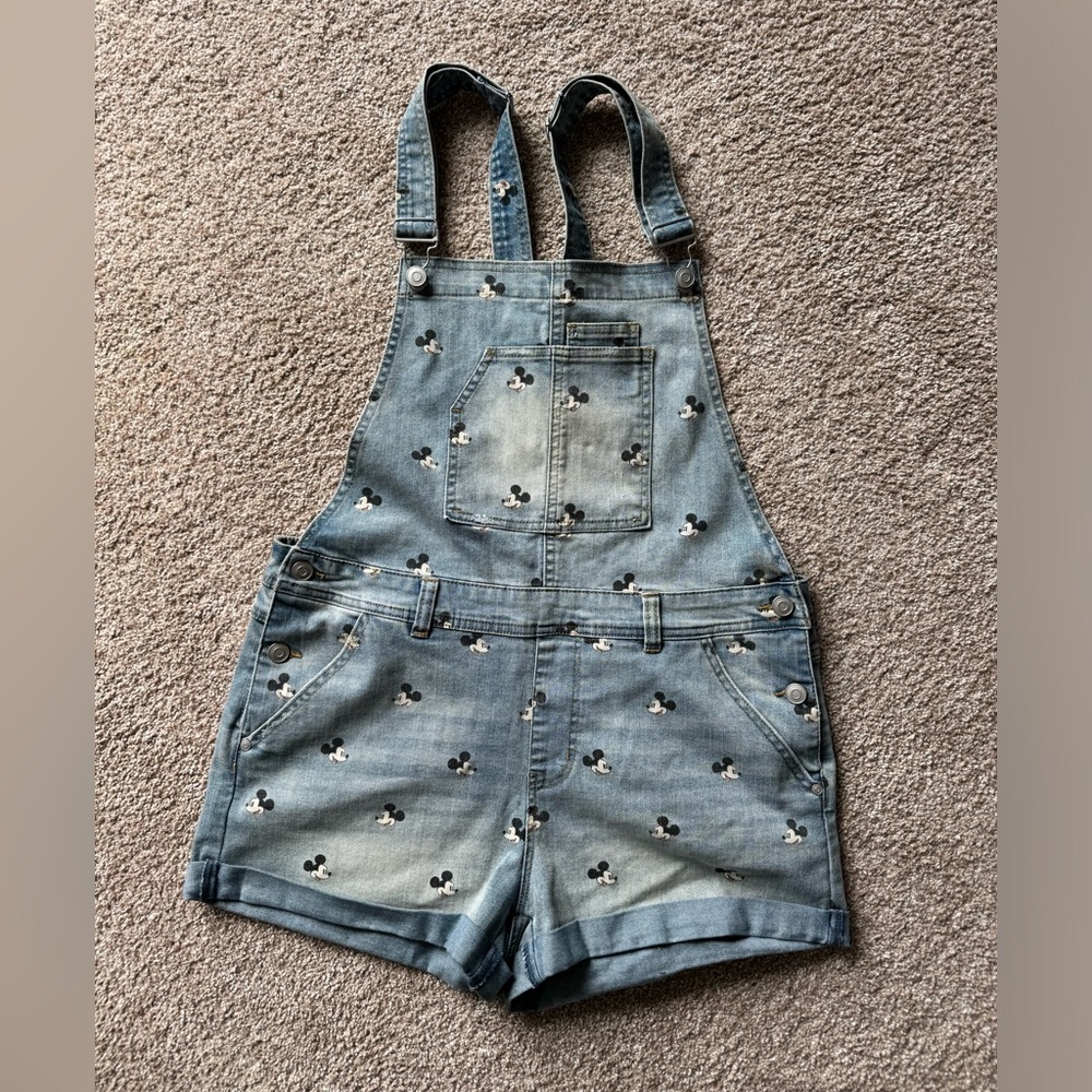 Mickey denim shorts overalls
